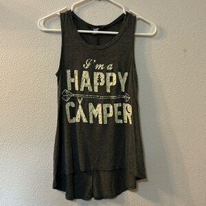 King & Saints “I’m a happy camper” graphic tank